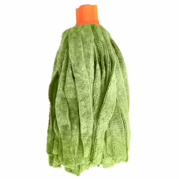 Microfibre green strips wet mop 200gr - Image 1