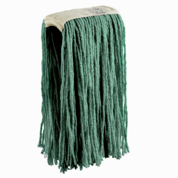 Indusrtial cotton green wet mop 400gr - Image 1