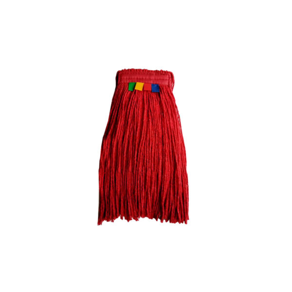 Indusrtial cotton red wet mop "ECO" 400gr 50% cotton - Image 1