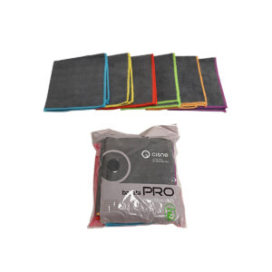 Microfiber HO.RE.CA. cloth 36x38cm - Black (6items pack)