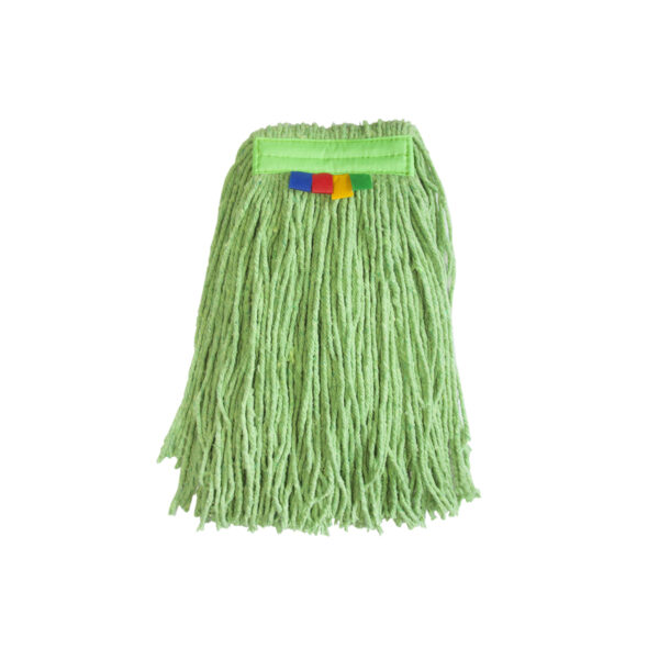 Indusrtial cotton green wet mop "ECO" 400gr 50% cotton - Image 1