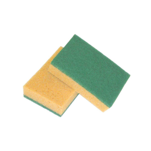Professional sponge with strong green fibre 9x14cm - Image 1