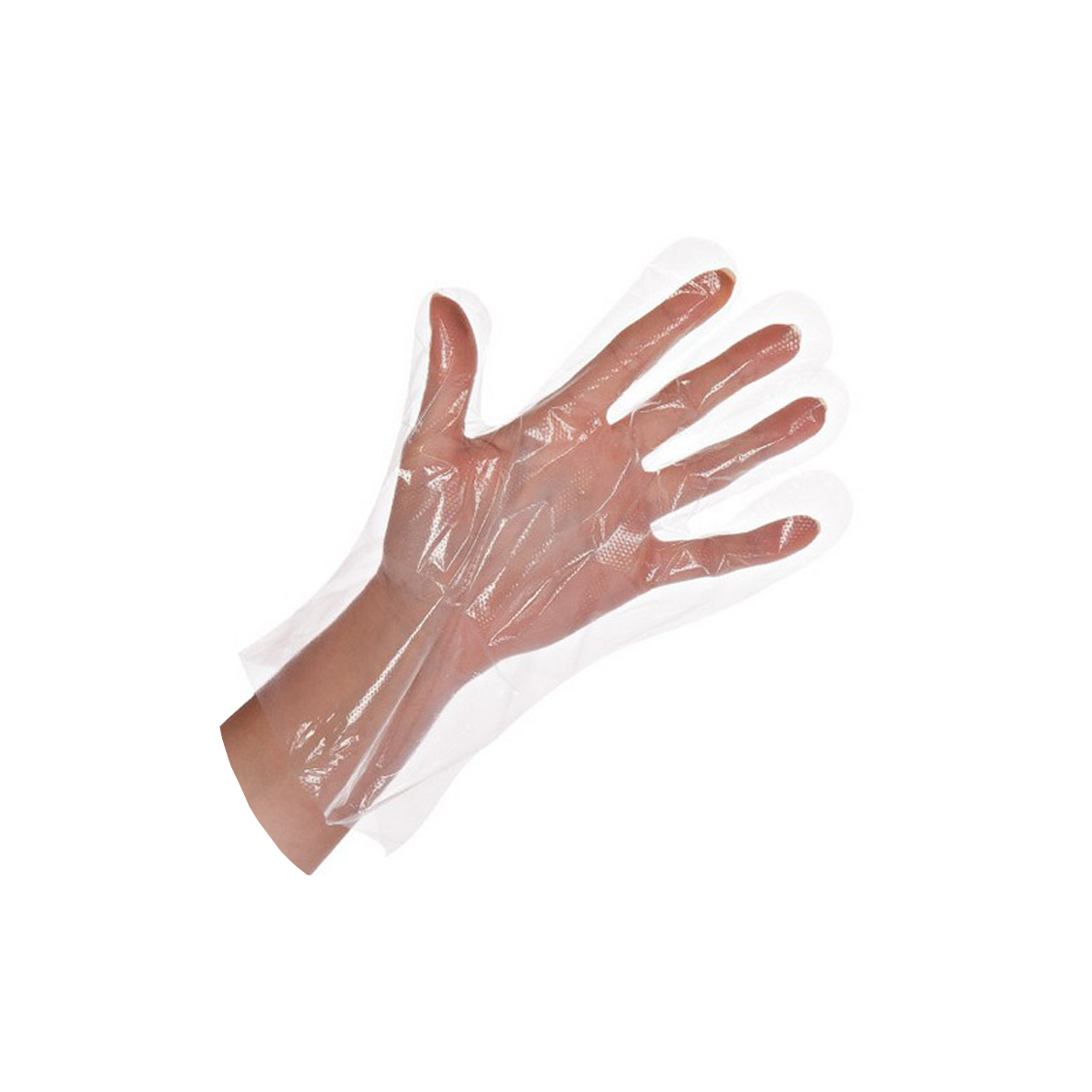 40012 Polyethylene glove HDPE (100pcs) transparent - Image 1