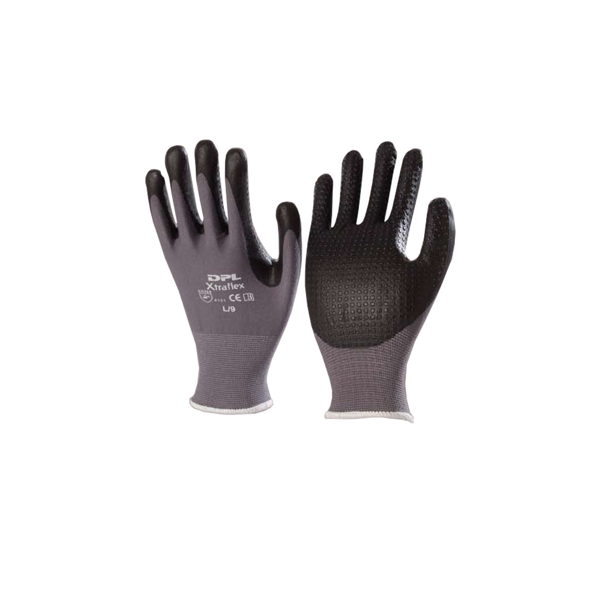 8393-M Nitrile Work Gloves with Fabric Elastic Lining - M - Image 1