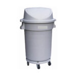 Trash bin Circular with Wheeled Base 80L