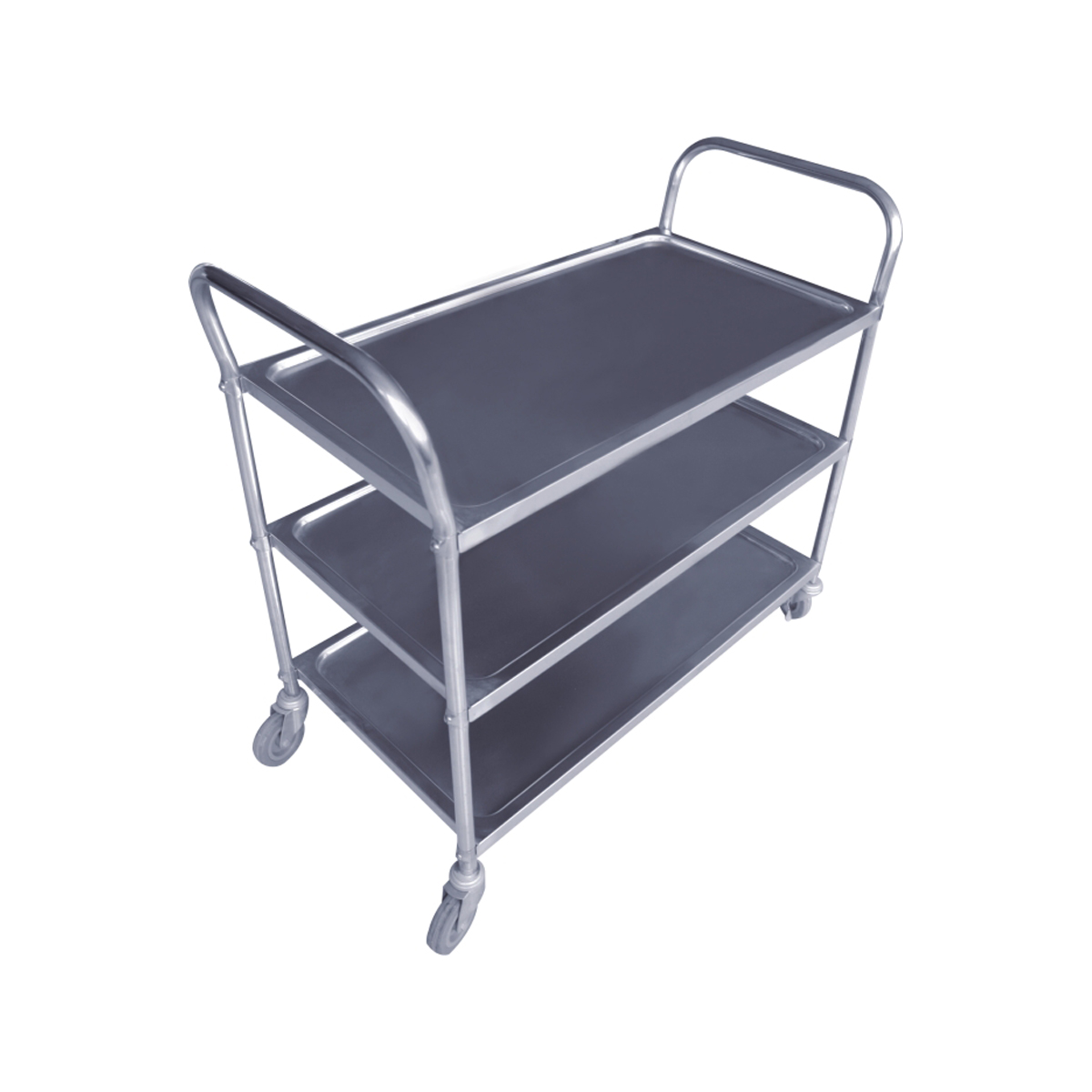 AF08164 Inox transport trolley with 3 shelves - Image 1