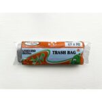 Garbage Bag in Roll Grey 10pcs biodegradable 65x80cm (60L)