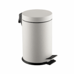 Round pedal bin soft-close 30L white - Image 4