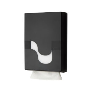 Συσκευή Χειροπετσέτας Στενή(Interfold) Μαύρη