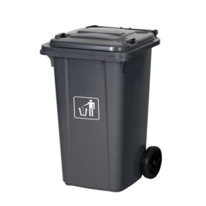 Κάδος Απορριμμάτων Με Ρόδες 100Lit Γκρι