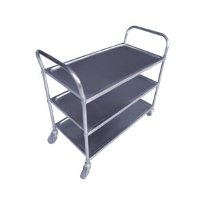 Καρότσι Μεταφοράς Ανοξείδωτο Τριών Ραφιών