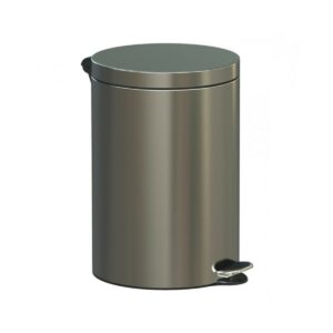 Κάδος Σατινέ Ανοξείδωτος Με Πεντάλ-Soft Close 30Lit.