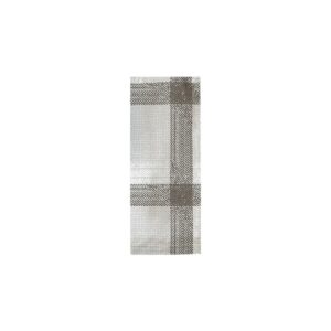 Κουβέρ Καρό Γκρι-Καφέ Χαρτοπετσέτα 38X38cm (125τεμ)