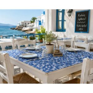 Τραπεζομάντηλο 100X100cm Μπλε Ψαράκι (400τμχ)