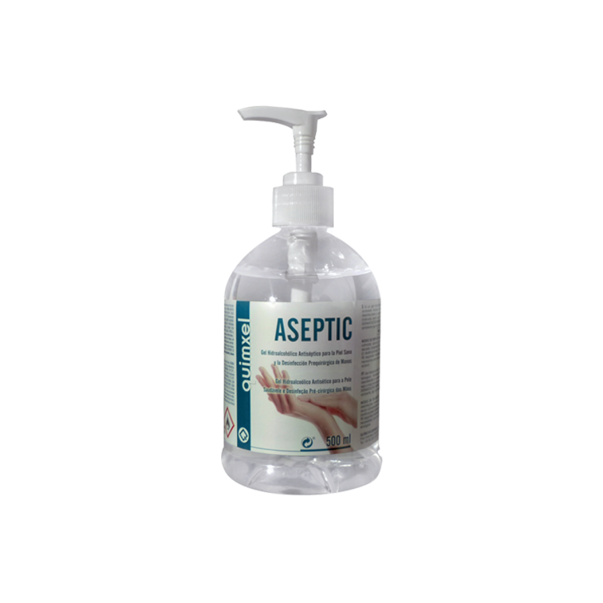 ASETICGEL-WEB Aseptic 500ml - Υδροαλκοoλούχο Απολυμαντικό Χεριών - Image 1