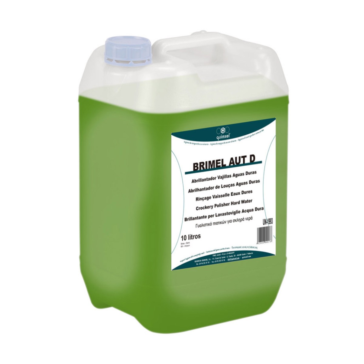 BRIMELAUTD10LIT-WEB Brimel Aut D 10L - Γυαλιστικό Πλυντηρίου Πιάτων Σκληρά Νερά - Image 1