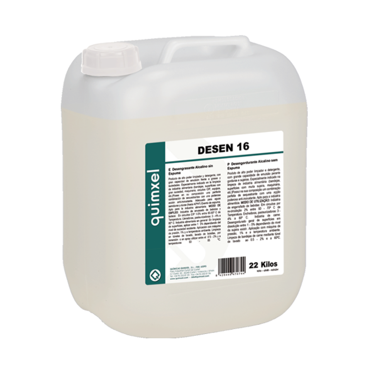 DESEN1622KGR-WEB Desen 16 22Kg - Αλκαλικό Απολιπαντικό Χωρίς Αφρό - Image 1