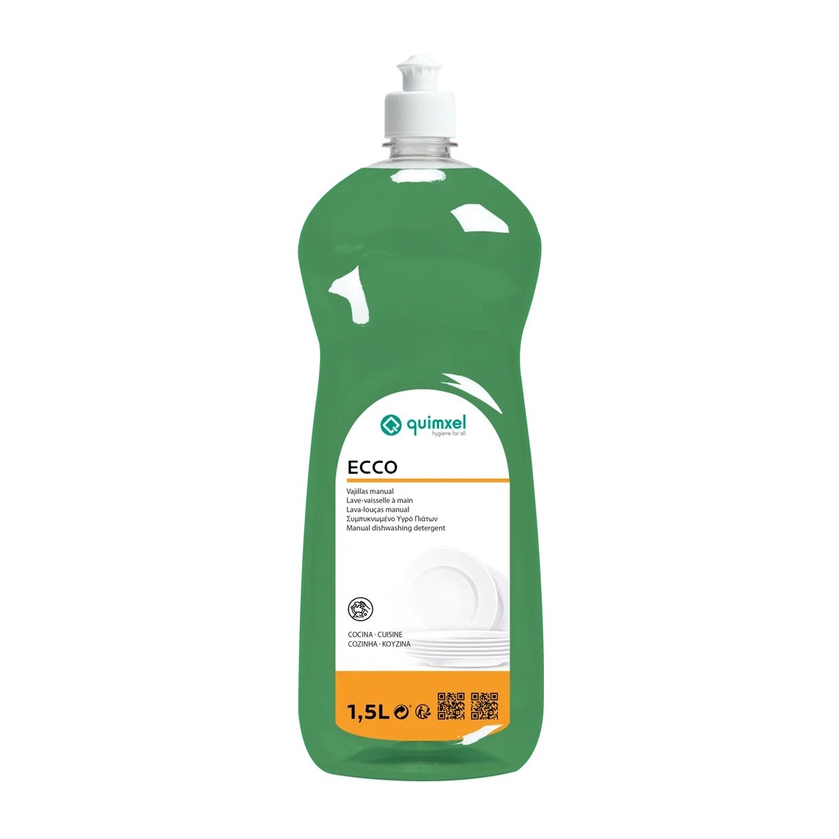 ECCO-VERDE-15L-web Ecco Verde 1,5L - Υγρό Πιάτων Για Πλύσιμο Στο Χέρι - Image 1