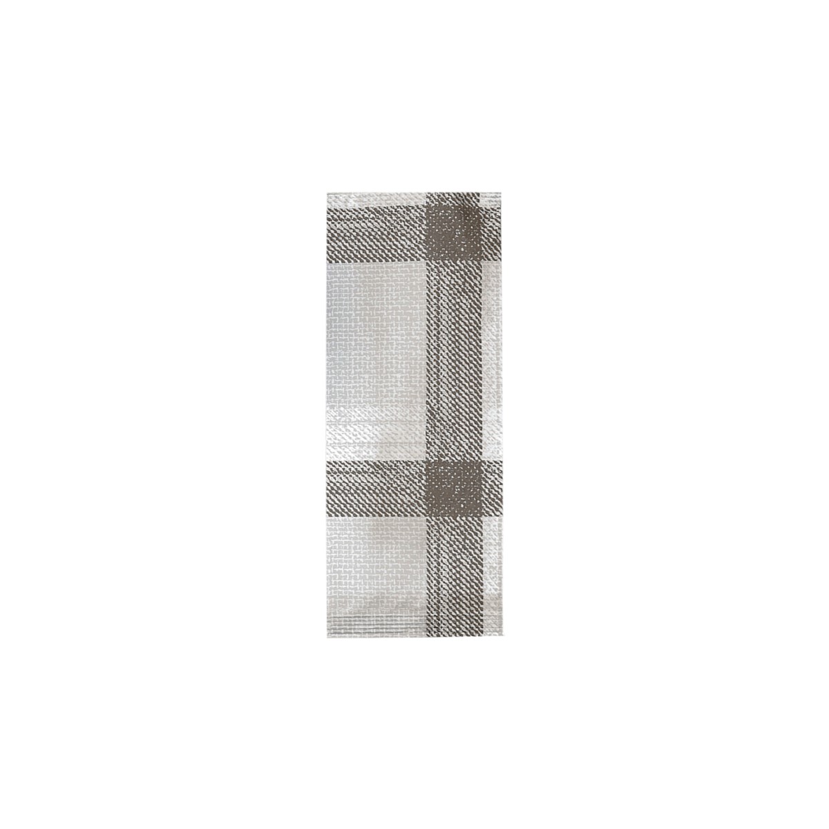 I-2115-new Κουβέρ Καρό Γκρι-Καφέ Χαρτοπετσέτα 38X38cm (125τεμ) - Image 1