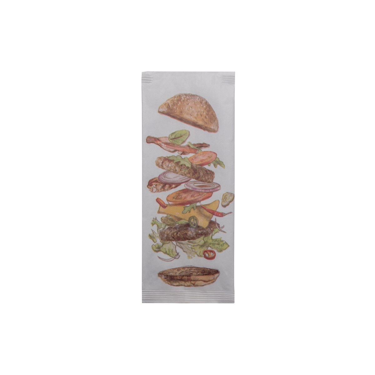 I-2120-news Κουβέρ "Hamburger" Χαρτοπετσέτα 38x38cm (125τεμ) - Image 1
