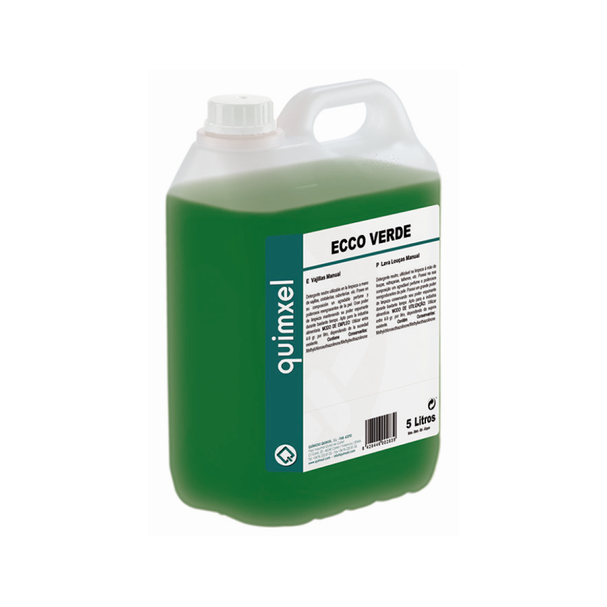 ecco-verde-5l-WEB Ecco Verde 5L - Υγρό Πιάτων Για Πλύσιμο Στο Χέρι - Image 1