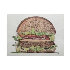 Σουπλά "Hamburger" 30X40cm (250τεμ)