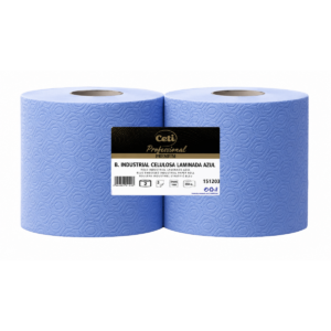 Industrial blue paper roll 1.000plies 3plies (pre-cut 35cm)