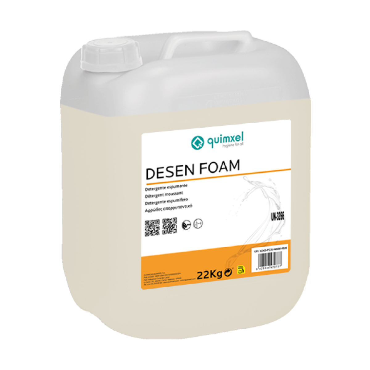 DESEN-FOAM-NEW-LABEL DESEN FOAM 22Kg - Foaming Detergent - Image 1