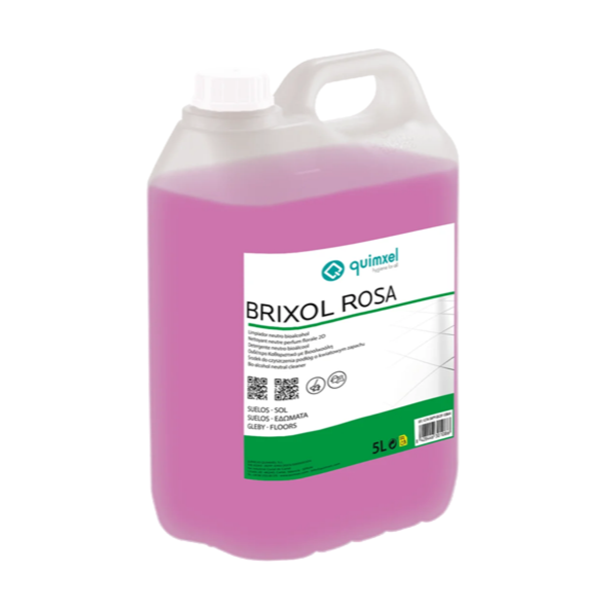 ROSA-5LIT-NEW-LABEL Brixol Rosa 5L - Αρωματικό Καθαριστικό Δαπέδου Με Άρωμα Τριαντάφυλλο - Image 1