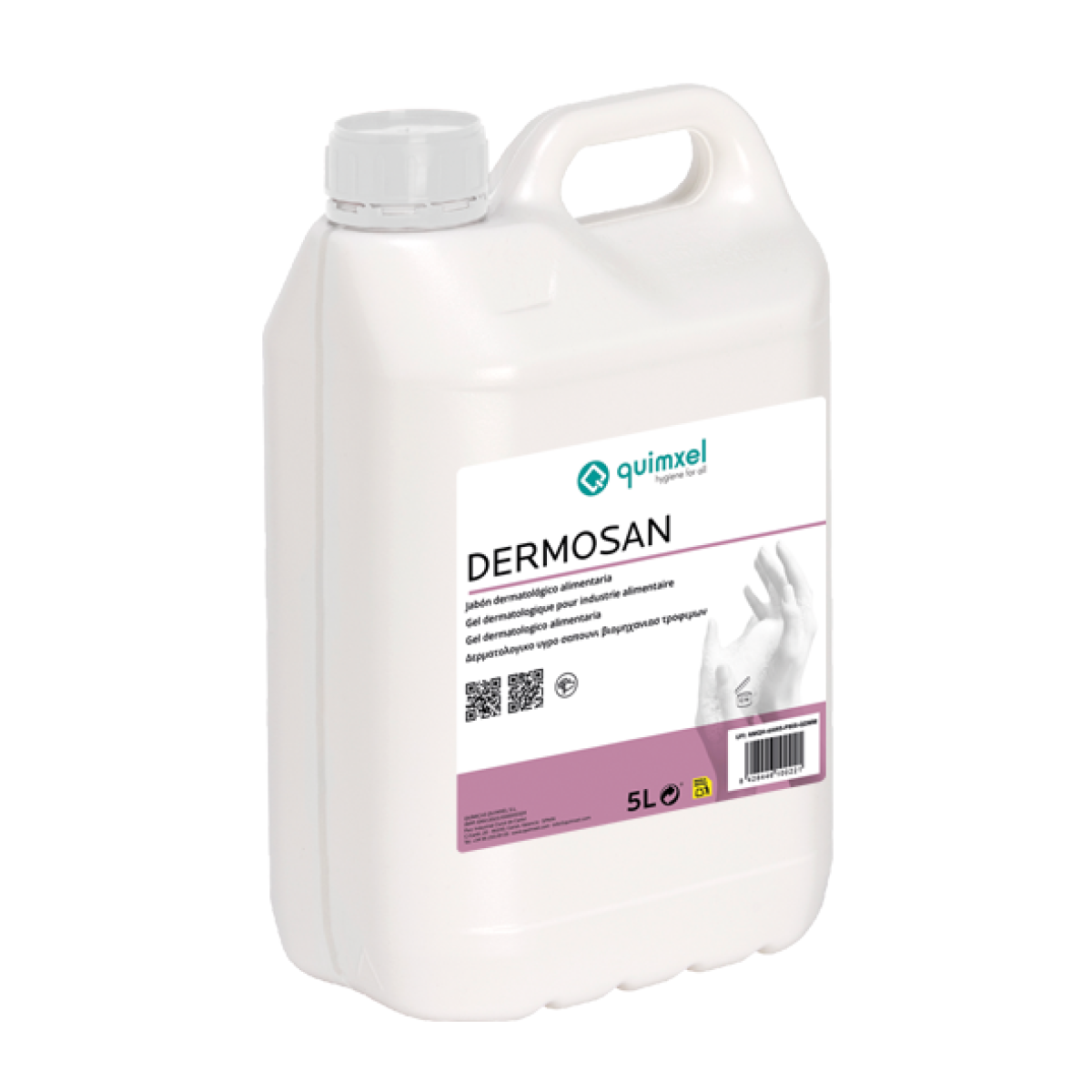 dermosan-new-label DERMOSAN 5L - Dermatological Liquid Soap for Food Industry - Image 1